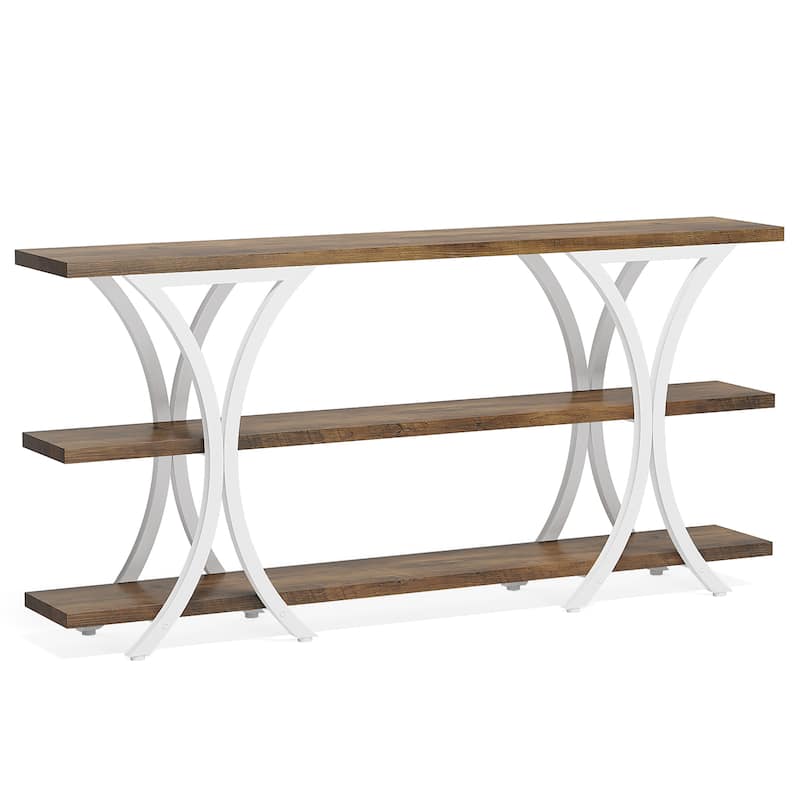 Console Table with Storage Shelf, 70.8 Inch Long Sofa Table Entry Table for Living Room Hallway