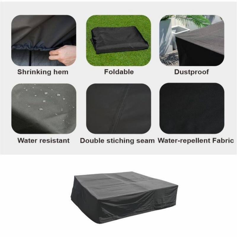 Patio Furniture Covers Waterproof, Outdoor Sectional Sofa Set , Patio Table and Chair Set Cover 106''L x 106''M x 28''H
