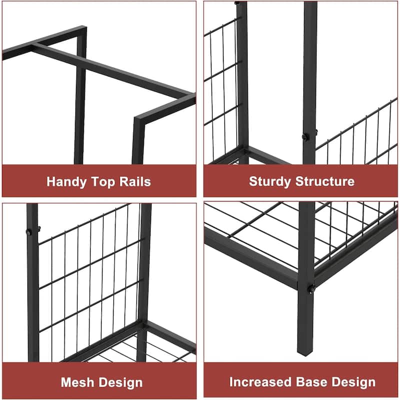 Firewood Rack Outdoor for Fireplace Wood Storage
