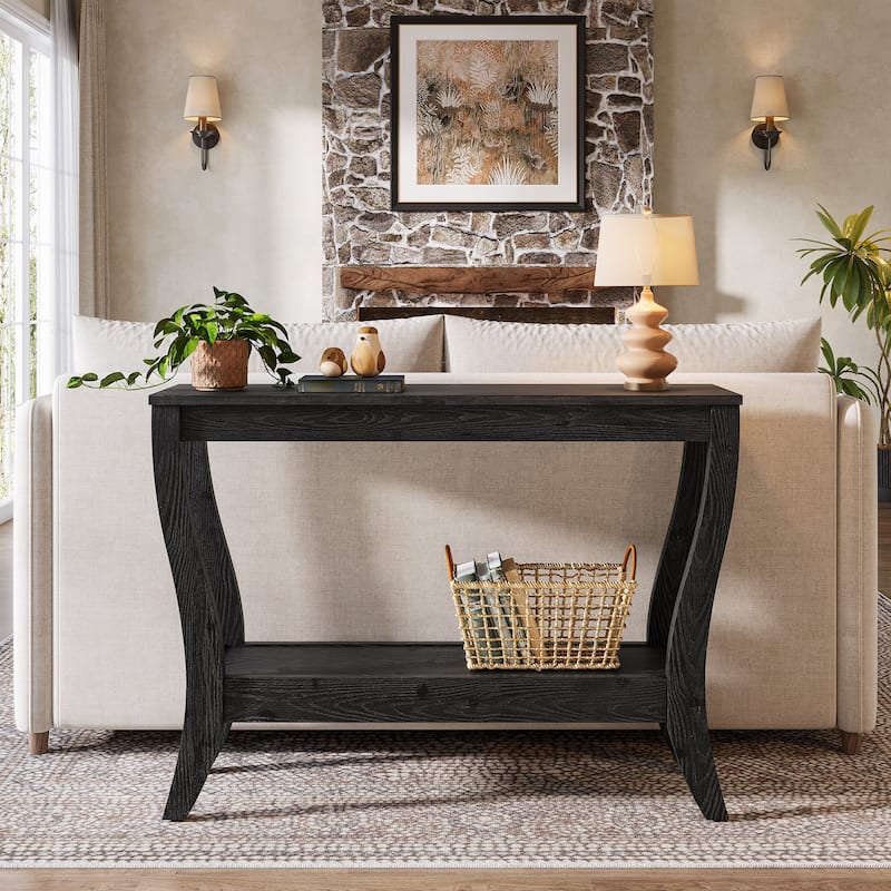 Solid Wood Console Table Behind The Sofa Table for Entryway