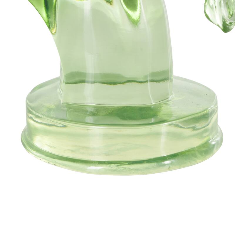 Green, Light Blue or Pink Resin Tinted Horse Decorative Sculpture