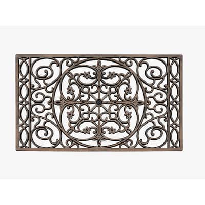 A1HC First Impression, Natural Rubber Doormat, Non-Slip, Durable, Heavy Duty Rubber Mat, 18"X30"