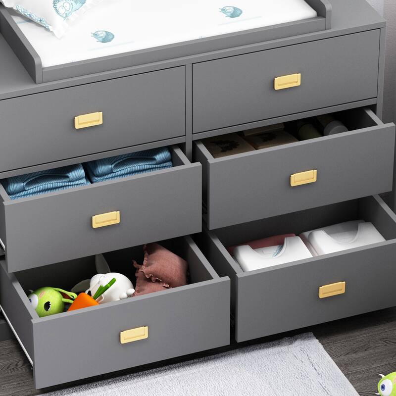 45.1"W x 32.9"H Timechee Changing Table Dresser