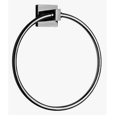 Square Collection Wall Mounted Bathroom Towel Ring