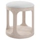 preview thumbnail 1 of 5, Uttermost 24076 Dennen 18" Wide Pine Accent Stool Off White / Oak