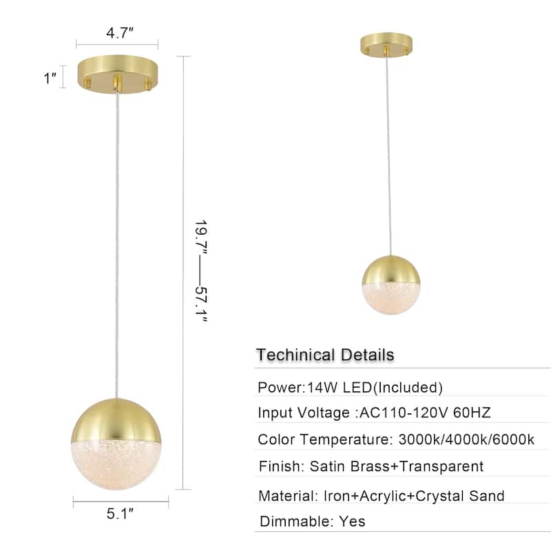 Lights Modern Ball Chandelier -without bulb