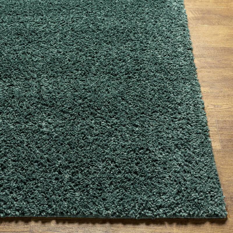 Livabliss Deluxe Shag Minimalist Medallion Area Rug