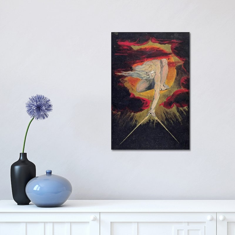 iCanvas "The Ancient Of Days (Illustration From "Europe a Prophecy" Copy A), 1795" by William Blake Canvas Print - 18x12x1.5