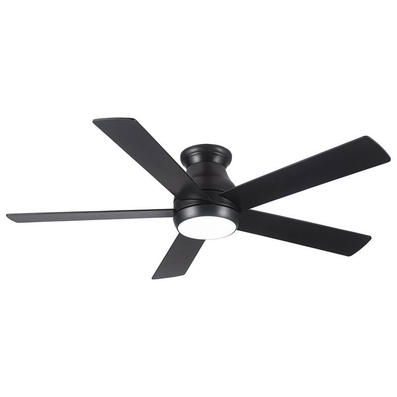 52" Low Profile Ceiling Fan with Lights - Antique Black