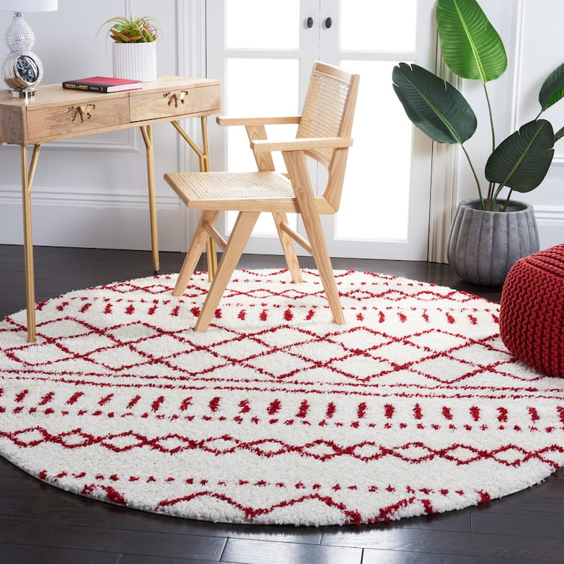 SAFAVIEH Arizona Shag Lotta Moroccan 1.2-inch Thick Rug
