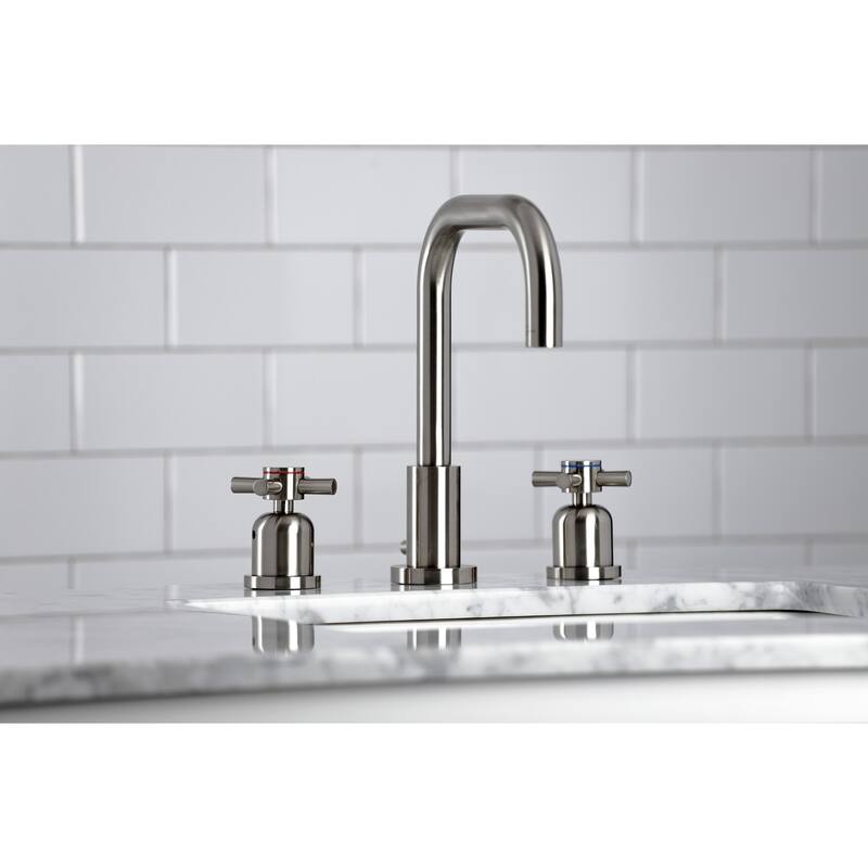 Concord Widespread Bathroom Faucet with Brass Pop-Up