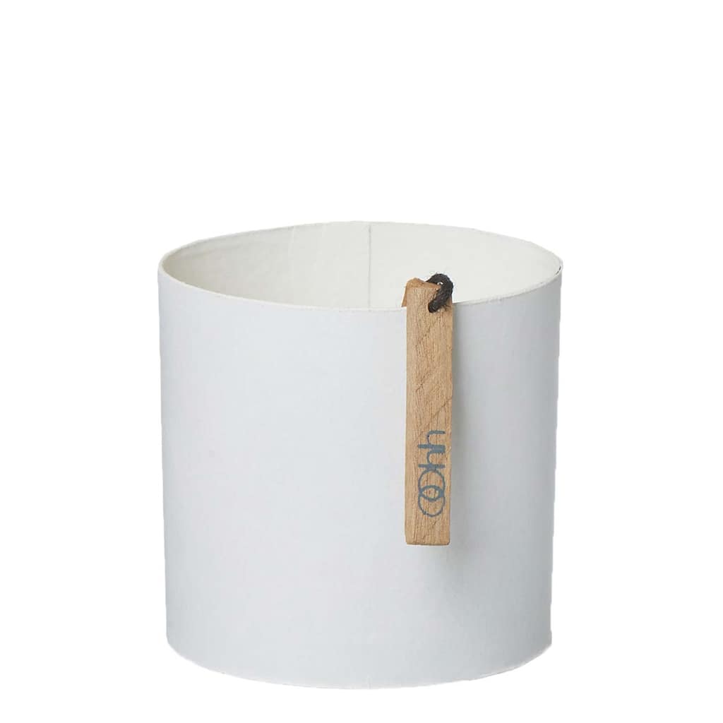 Sm. Soft Rubber& Paper Pot White- A