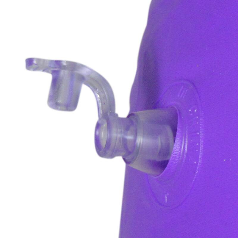 76" Inflatable Purple Side By Side Swimming Pool Lounger Raft