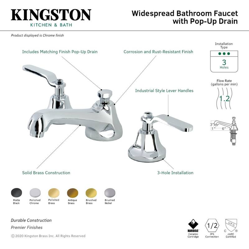 Kingston Brass Whitaker 8 in. Widespread Bathroom Faucet