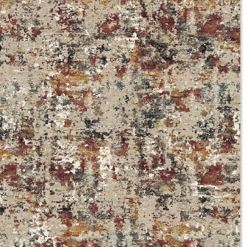 HomeRoots Abstract Modern Rectangle Area Rug
