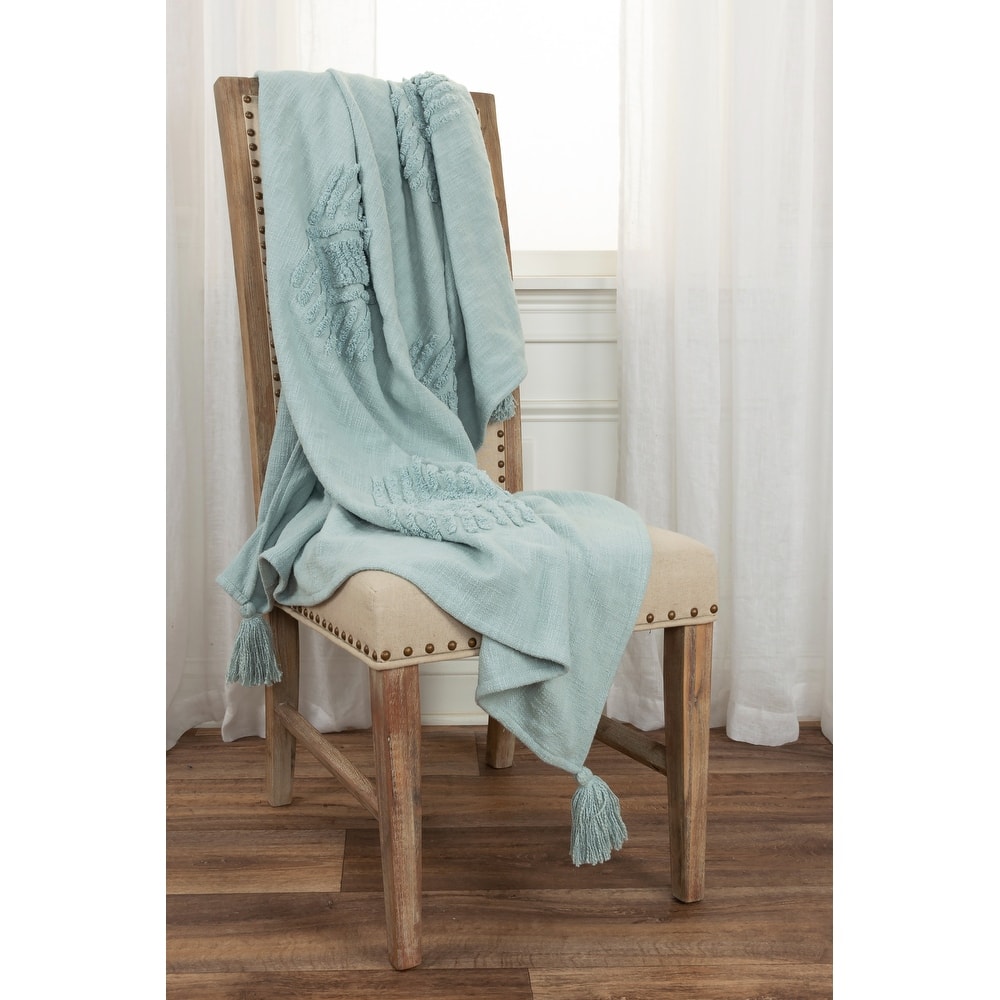 Rizzy Home Ikat Textured Cotton Throw