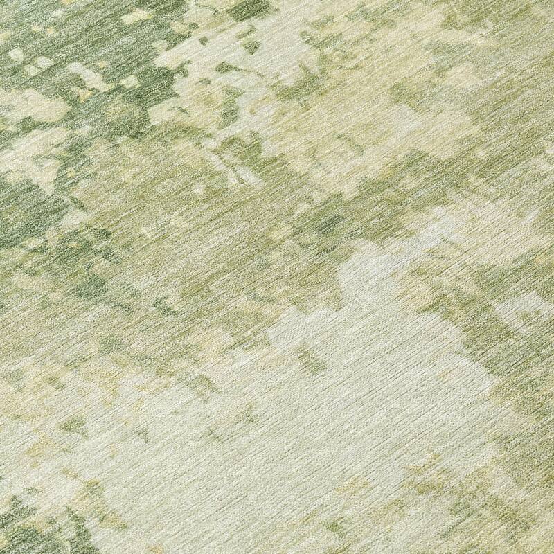 Machine Washable Indoor/Outdoor Contemporary Blend Chantille Rug