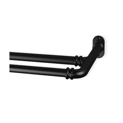 8-inch Blackout Double Curtain Rod - 5 ft Steel Drapery Bar - Home Decor - 84