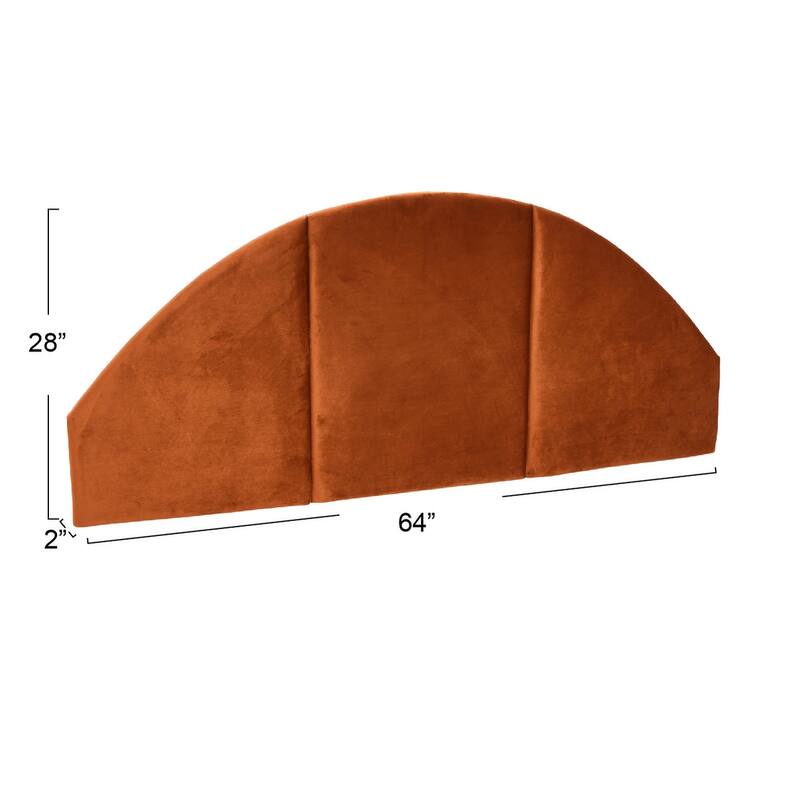 NoSom Upholstered Velvet Sound Reducing Panel Arched Headboard On Sale Bed Bath & Beyond