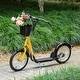 preview thumbnail 2 of 5, Youth Scooter, Kick Scooter with Adjustable Handlebars - orange-yellow