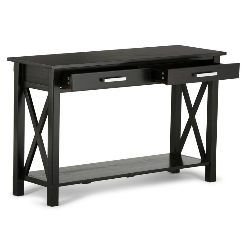 WYNDENHALL Waterloo SOLID WOOD 47 inch Wide Contemporary Console Sofa Table - 47.4 Inches wide