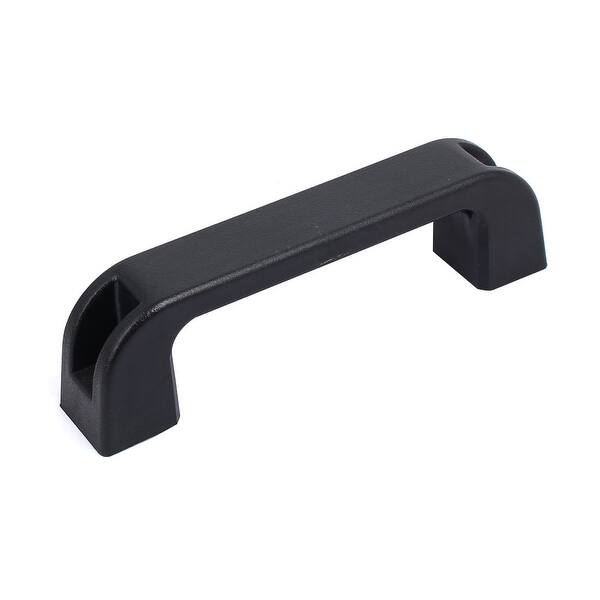 Shop Cabinet Closet Door Plastic Pull Handle Grip Black 132mm Hole Spacing Overstock 17605872