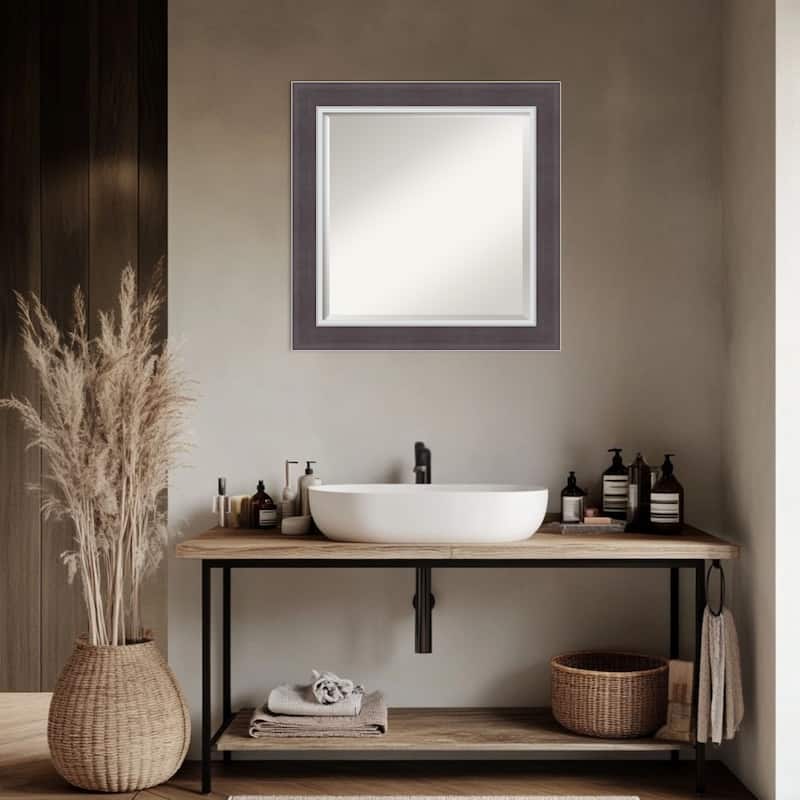 Ellie Beveled Framed Bathroom Vanity Wall Mirror