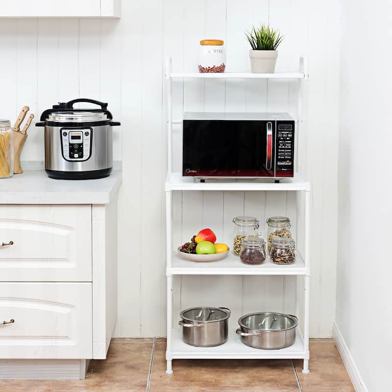 4-Tier Kitchen Microwave Storage Rack Oven Stand