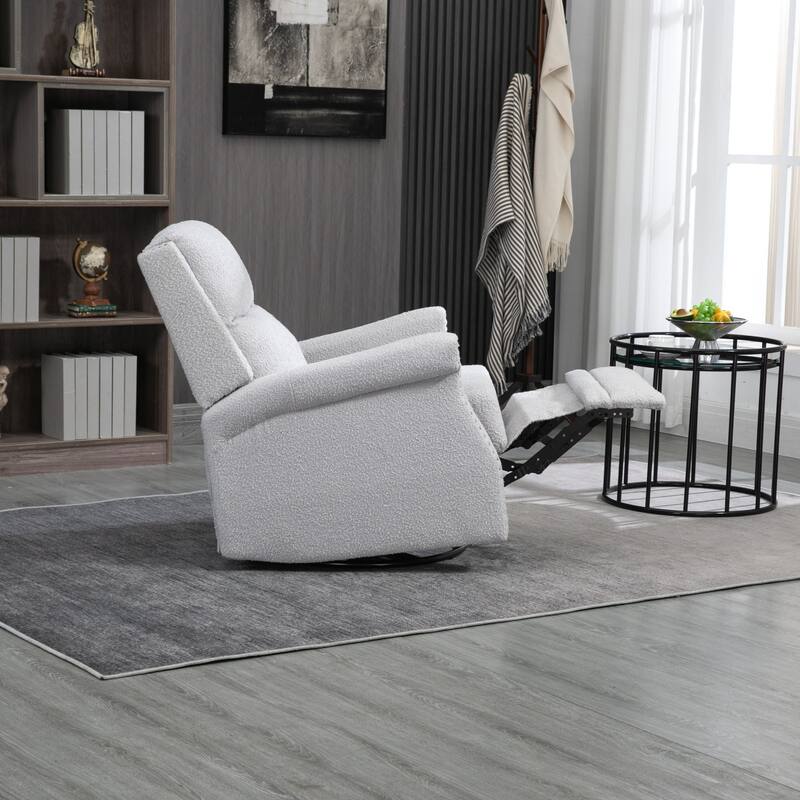 Swivel Manual Recliner Chair 360 Degree Leisure Arm Chair, Nursery Rocking Chairs