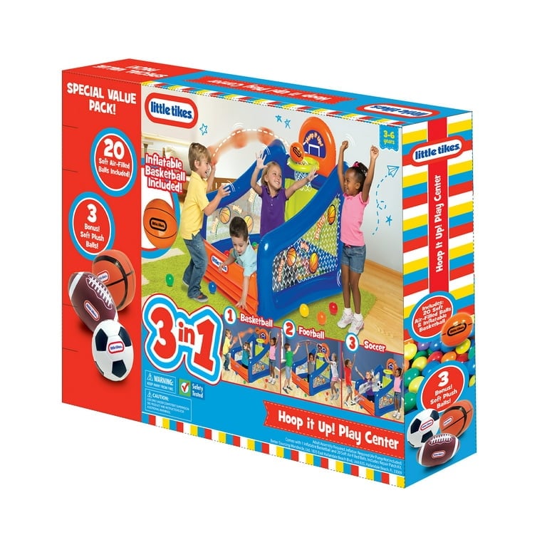 Inflatable outlet ball pit