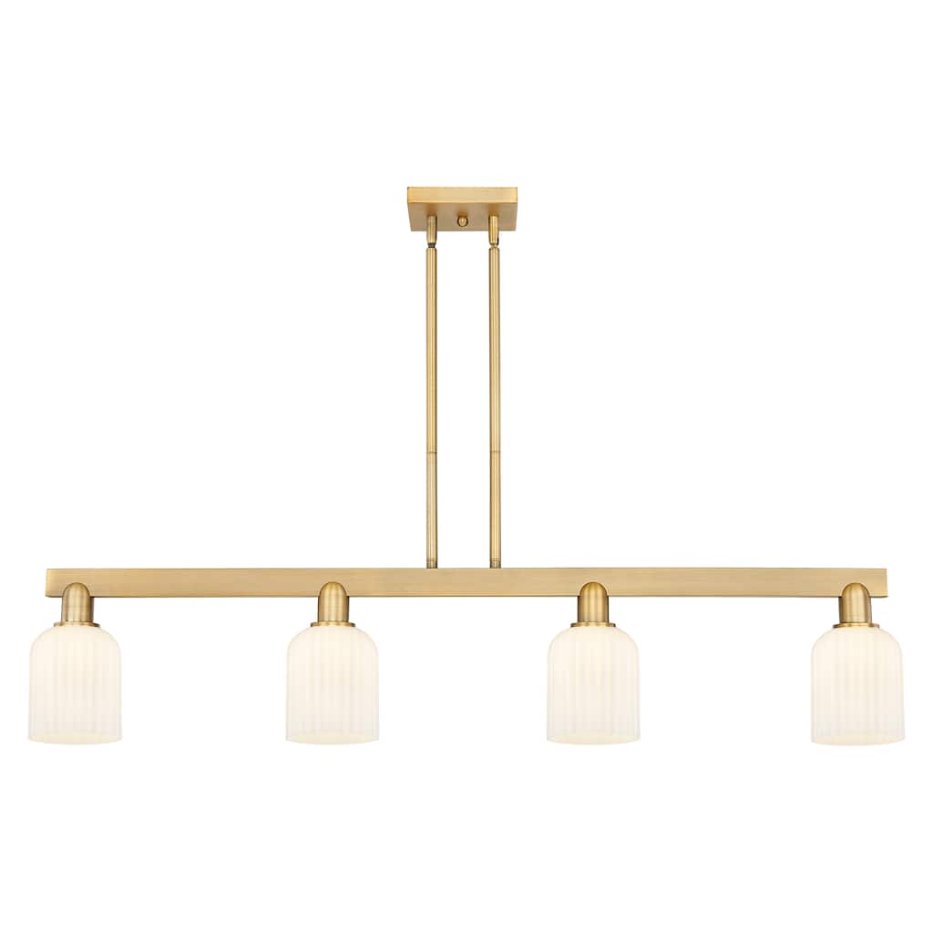 Innovations Lighting Downtown Urban - Bridal Veil - 4 Light 48" Stem Hung Island Light