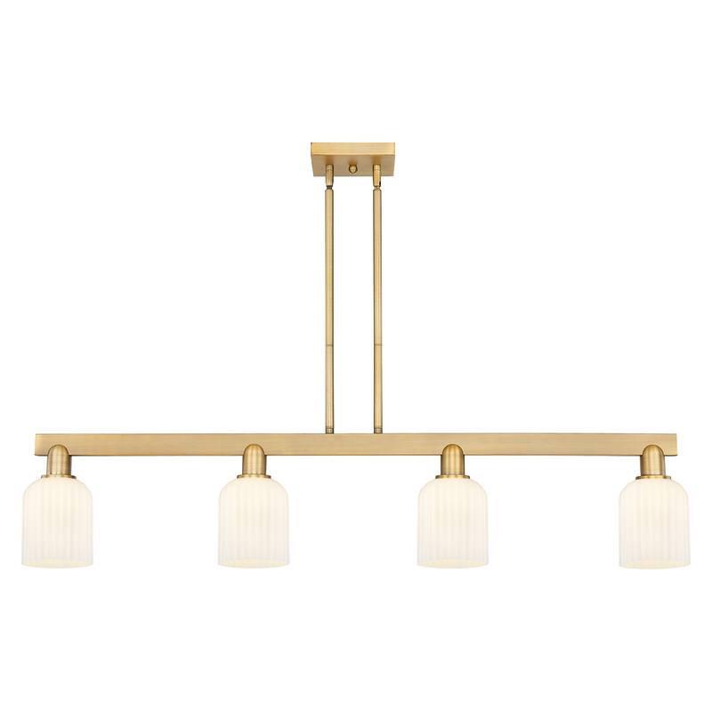 Innovations Lighting Downtown Urban - Bridal Veil - 4 Light 48" Stem Hung Island Light