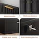 3 Drawer Fluted Dresser, 32 Inch Wide Nightstand with Large Drawer End Table for Bedroom