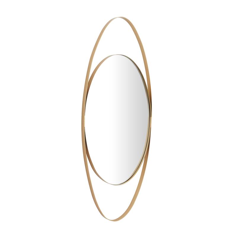 CosmoLiving by Cosmopolitan Metal Oval Wall Mirror - Black or Gold