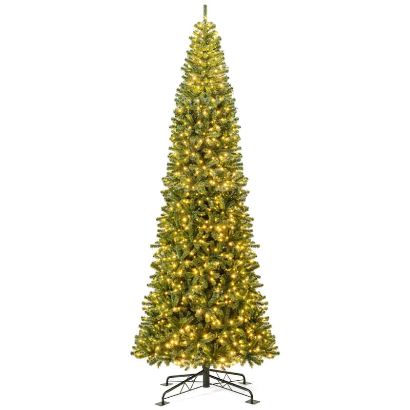 Costway 12 FT Artificial Christmas Tree & Quick Power Connector 2536 - Green - See Details