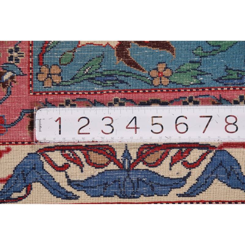 Vegetable Dye Tabriz Chinese Area Rug Handmade Wool Carpet - 9'3"x 12'1"