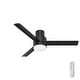 preview thumbnail 10 of 16, Hunter 52" Gilmour Outdoor Low Profile Ceiling Fan with LED Light, Handheld Remote, Damp Rated - Contemporary, Transitional