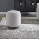 preview thumbnail 4 of 2, Uttermost 23665 Avila 16" Round Contemporary Plush Boucle Upholstered