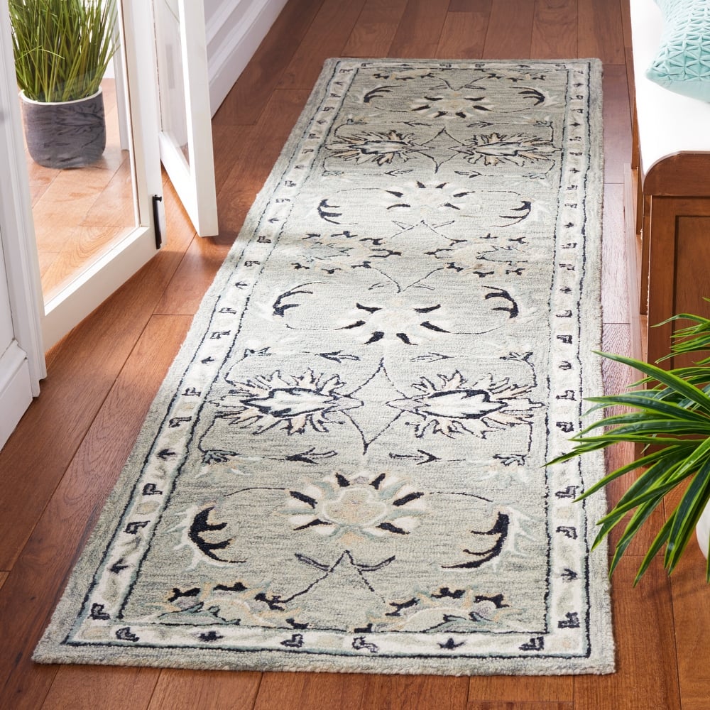 SAFAVIEH Handmade Micro-Loop Taletta Oriental Wool Rug