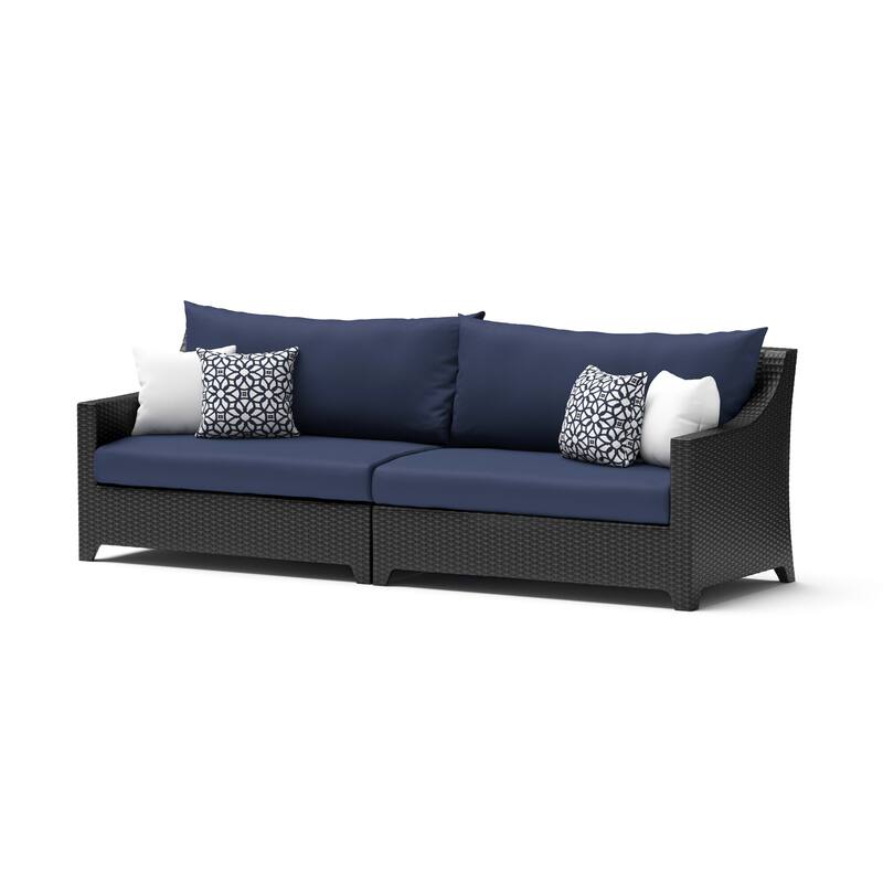 Deco 8 Piece Sunbrella Outdoor Patio Motion Fire Set with Table