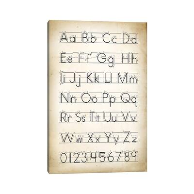 iCanvas "Handwriting II" by PatentPrintStore Canvas Print