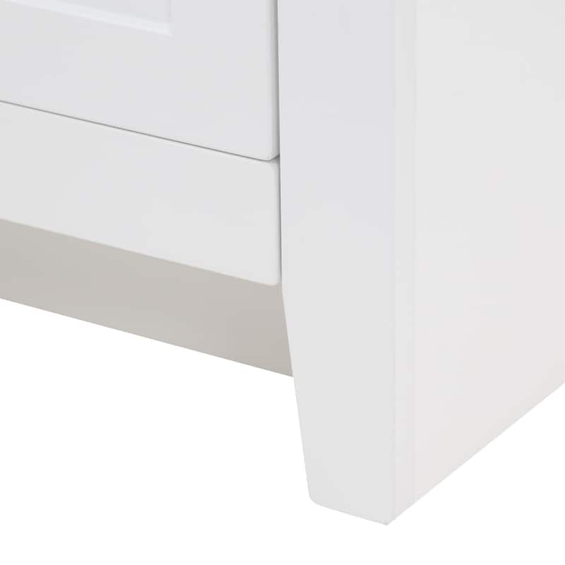 Spring Mill Cabinets Wyre 18" 1-Door Bathroom Vanity With White Sink Top