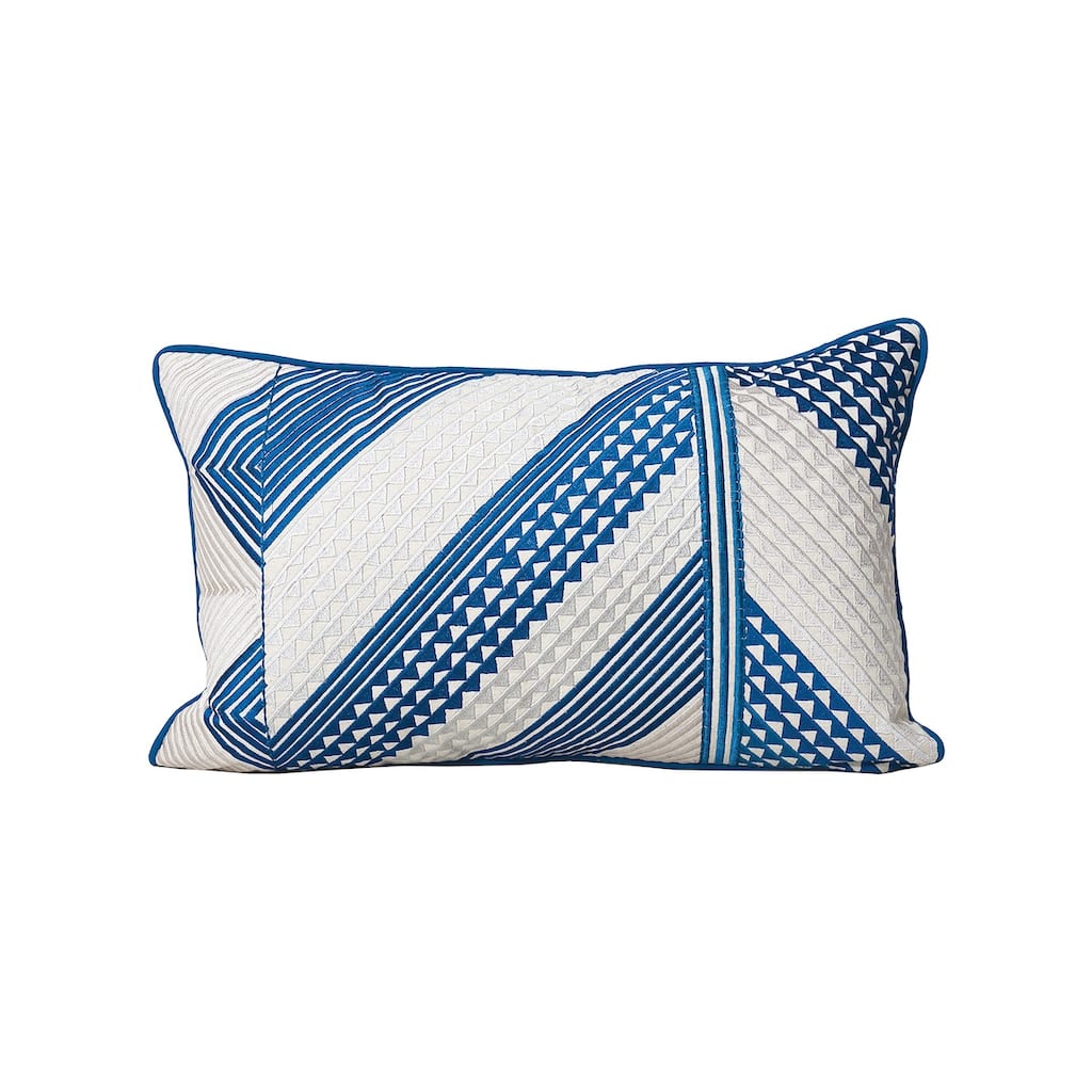 14" x 22" Niles Embroidered Throw Pillow