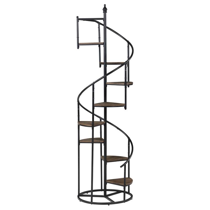 69-inch 8-shelf Staircase Bookshelf
