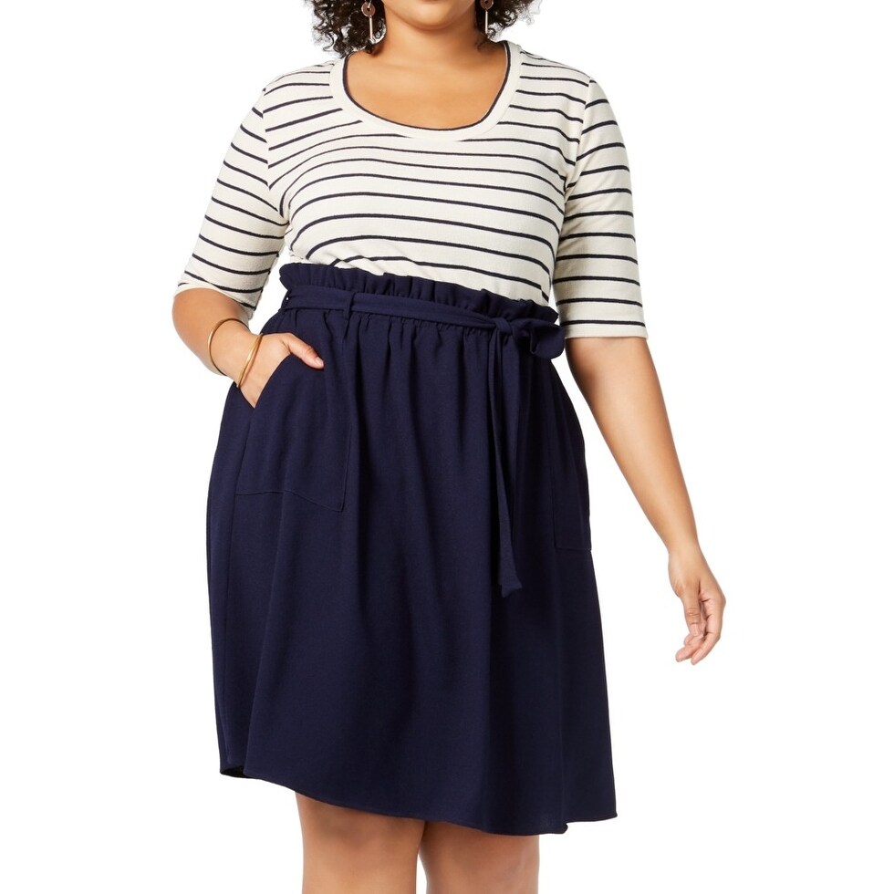 monteau dress navy