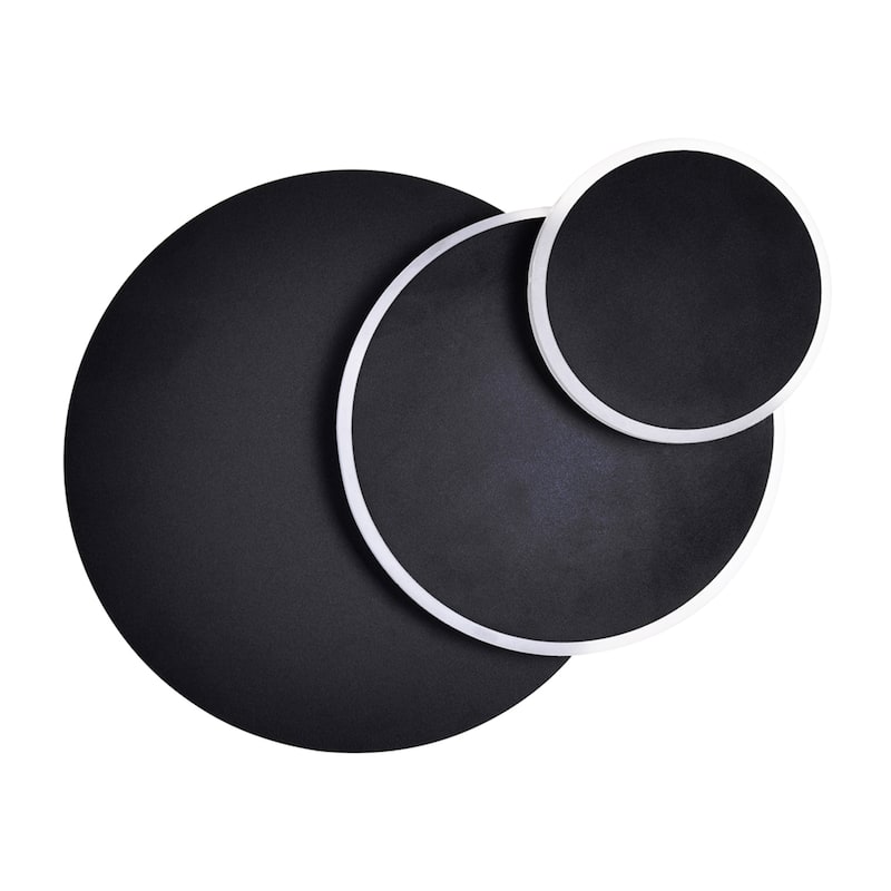 Private I Integrated LED Round Matte Black Wall Sconce - Matte Black