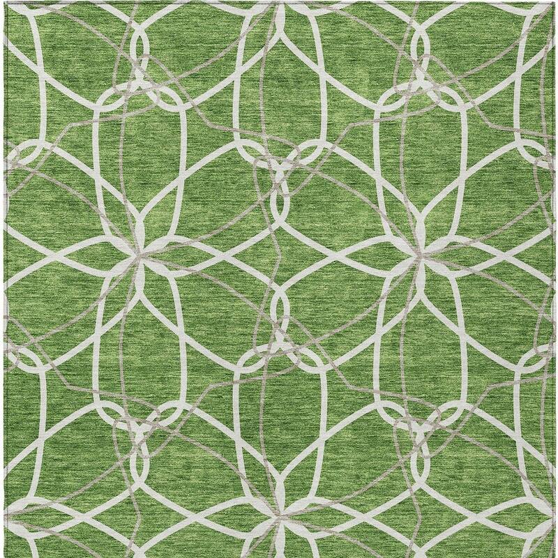 HomeRoots Geometric Modern Rectangle Outdoor Rug