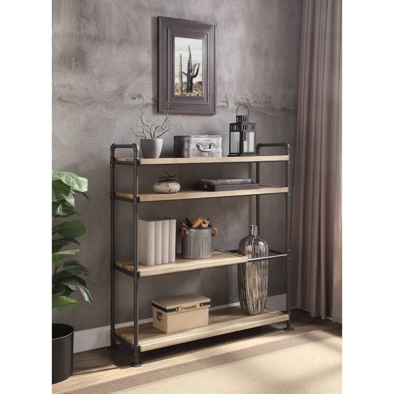 Brantley Metal Frame Bookshelf with Shelves
