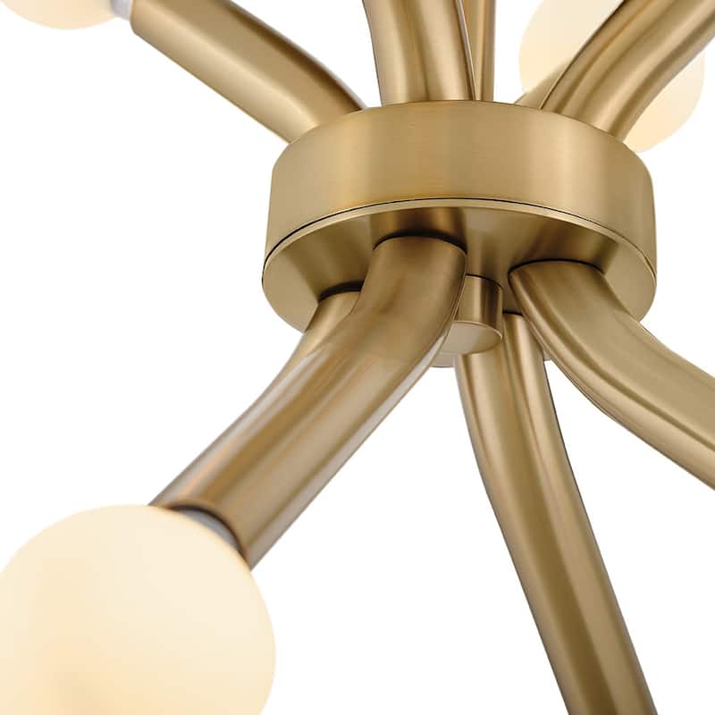 Lark 83853 Axton 8 Light 12-1/2" Wide Convertible Semi-Flush Ceiling