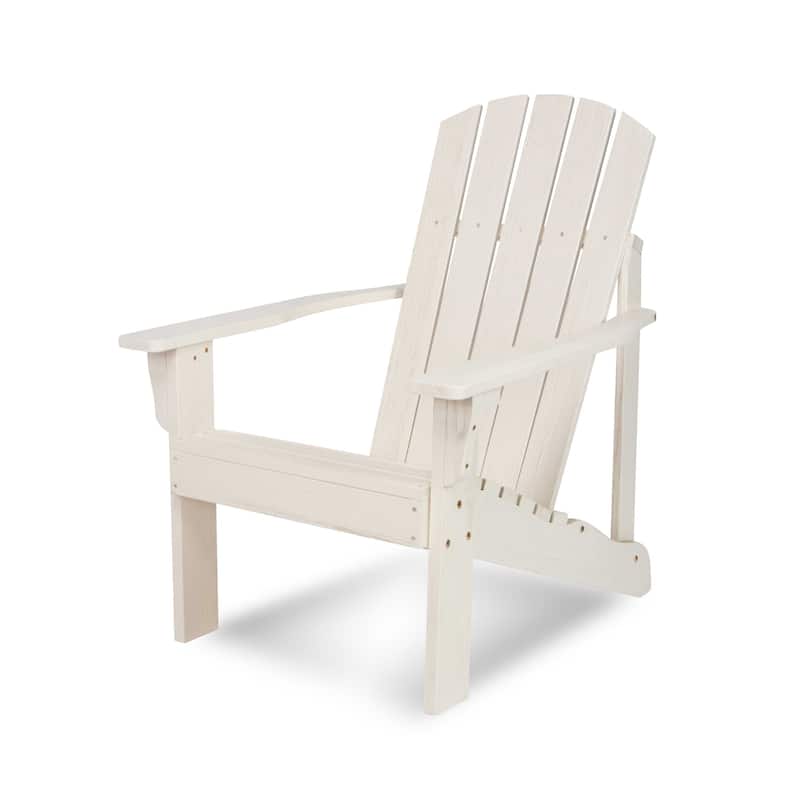 Meridian Weather Resistant Outdoor Patio Adirondack Chair - Off-White